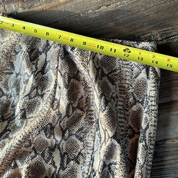 Vintage Vakko python embossed leather pants EVC size 28 - Picture 8 of 10